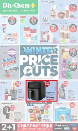 Dis-Chem : Winter Price Cuts (15 July - 17 August 2025), page 1