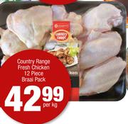 0 Country Range Fresh Chicken 12 Piece Braai Pack-Per Kg