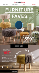 Mr Price Home : Furniture Faves (Request Valid Dates From Retailer)