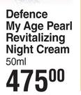 Bionike Defence My Age Pearl Revitalizing Night Cream-50ml
