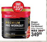 Biogen Premium Pre-Workout Assorted-600g