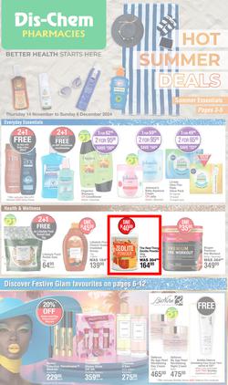 Dis-Chem : Hot Summer Deals (14 November - 08 December 2024), page 1