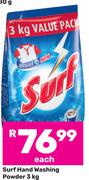 Surf Hand Washing Powder-3Kg Each