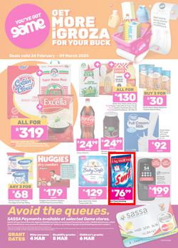 Game SASSA : Get More iGroza For Your Buck (24 February - 09 March 2025), page 1