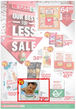 SUPERSPAR EASTERN CAPE : Our Best For less (22 June - 4 July 2021) Valid in Bluewater Bay, Despatch, Amalinda, Vincent, Knysna, Heather Park, Jeffrey's Bay, Rosehill, Leyvale, Sedgefield, Spandau, page 1
