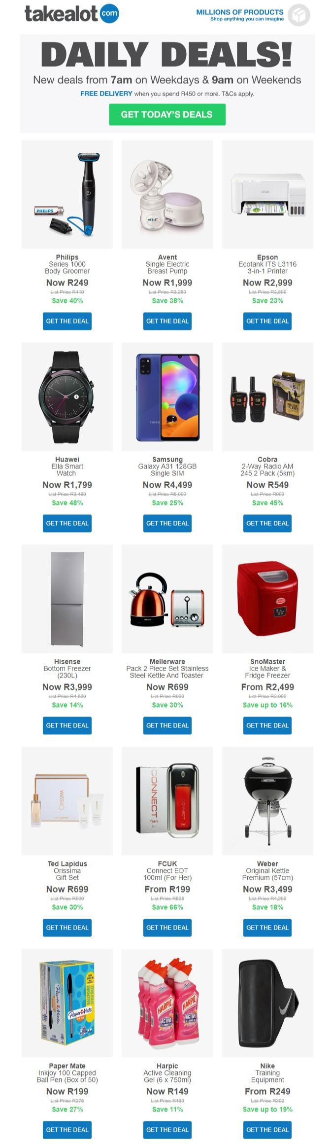 Takealot Daily Deals 14 October 2020 Only While Stocks Last m.guzzle .za