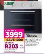 Whirlpool 60cm Eye Level Oven