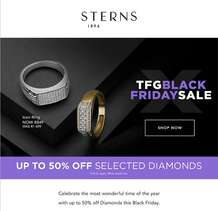 Sterns : Black Friday Up To 50% Off (Request Valid Dates From Retailer)