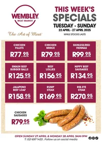 Wembley Meat Market : Specials (22 April - 27 April 2025)