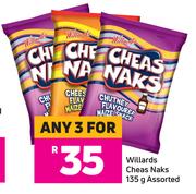 Willards Cheas Naks Assorted-For Any 3 x 135g