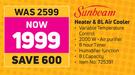Sunbeam Heater 8Ltr Air Cooler