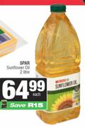 Spar Sunflower Oil-2Ltr