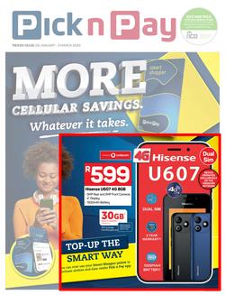 Pick n Pay : More Cellular Savings (29 January - 3 March 2024), page 1
