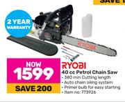 Ryobi 40cc Petrol Chain Saw
