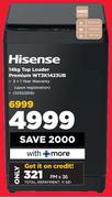 Hisense 14Kg Top Loader Premium Washing Machine WT3K1423UB