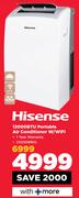 Hisense 12000BTU Portable Air Conditioner W/WiFi 10293890