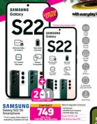 2 x Samsung Galaxy S22 5G Smartphone-On 1.2GB Red Core More Data + On Promo 75