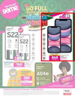 Game Cellular : Vodacom (07 September - 05 October 2023), page 1