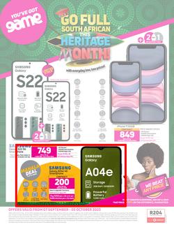 Game Cellular : Vodacom (07 September - 05 October 2023), page 1