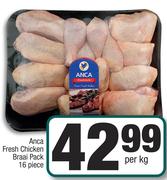 Anca Fresh Chicken Braai Pack 16 Piece-Per kg