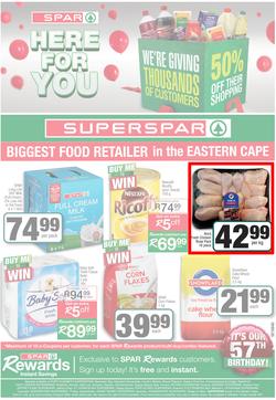 SUPERSPAR TOWN EASTERN CAPE : Here For you (21 July - 2 August 2020), page 1