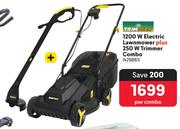 Trimtech 1200W Electric Lawnmower Plus 250W Trimmer Combo-Per Combo