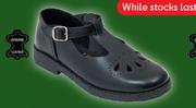 Toughees Girl's Tear Drop School Shoes Size 9-1-Per Pair