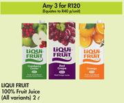 Liqui Fruit 100% Fruit Juice (All Variants)-For 3 x 2L