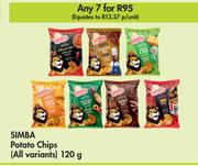 Simba Potato Chips (All Variants)-For 7 x 120g