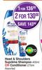 Head & Shoulders Supreme Shampoo 400ml Or Conditioner 275ml Assorted-For 1