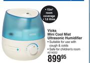 Vicks Mini Cool Mist Ultrasonic Humidifier