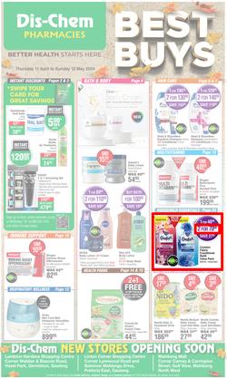 Dis-Chem : Best Buys (11 April - 12 May 2024), page 1