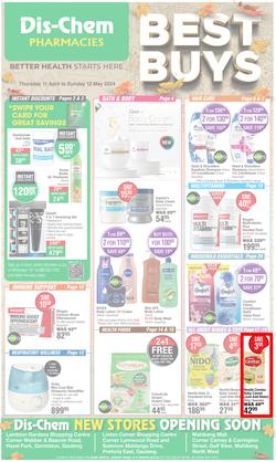 Dis-Chem : Best Buys (11 April - 12 May 2024), page 1