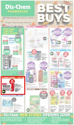 Dis-Chem : Best Buys (11 April - 12 May 2024), page 1