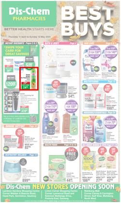 Dis-Chem : Best Buys (11 April - 12 May 2024), page 1