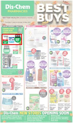 Dis-Chem : Best Buys (11 April - 12 May 2024), page 1