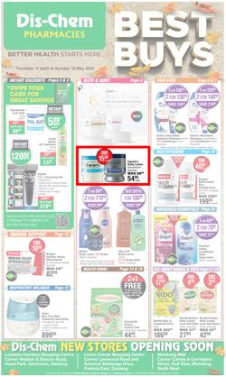 Dis-Chem : Best Buys (11 April - 12 May 2024), page 1
