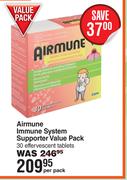 Airmune Immune System Supporter Value Pack 30 Effervescent Tablets-Per Pack