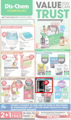 Dis-Chem : Value You Can Trust (13 June - 07 July 2024), page 1