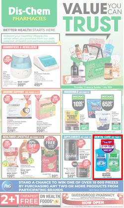 Dis-Chem : Value You Can Trust (13 June - 07 July 2024), page 1