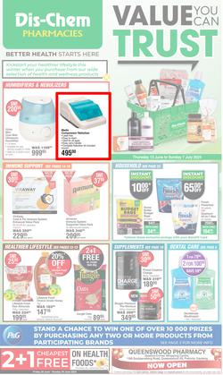 Dis-Chem : Value You Can Trust (13 June - 07 July 2024), page 1