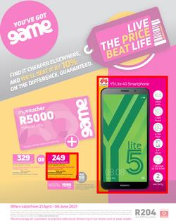 Game Vodacom : You've Got Game (21 April - 6 June 2021), page 1