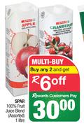 Spar 100% Fruit Juice Blend Assorted-For Any 2 x 1L