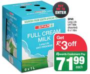 Spar Long Life UHT Milk Assorted-6 x 1L