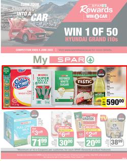 SPAR EASTERN CAPE : Turn Your Shopping Into A Car (19 April - 01 May 2022) | Valid In Amahlathi, Bedford, Buffalo Flats, Cala, Centane, Hankey, Indwe, Idutywa, Komga, Lady Frere, Nemato, Patensie, page 1