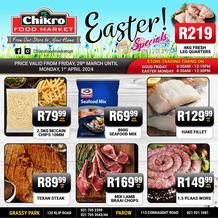 Chikro Food Market : Easter Specials (29 March - 01 April 2024)