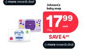Johnson's Baby Soap-175g Each