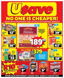 Usave Western Cape : No One Is Cheaper (01 January - 21 January 2024)