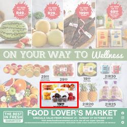 Food Lover's Market Western Cape : Our Way To Wellness (21 Oct - 27 Oct 2019), page 1