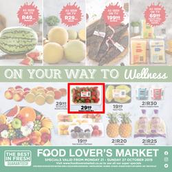 Food Lover's Market Western Cape : Our Way To Wellness (21 Oct - 27 Oct 2019), page 1